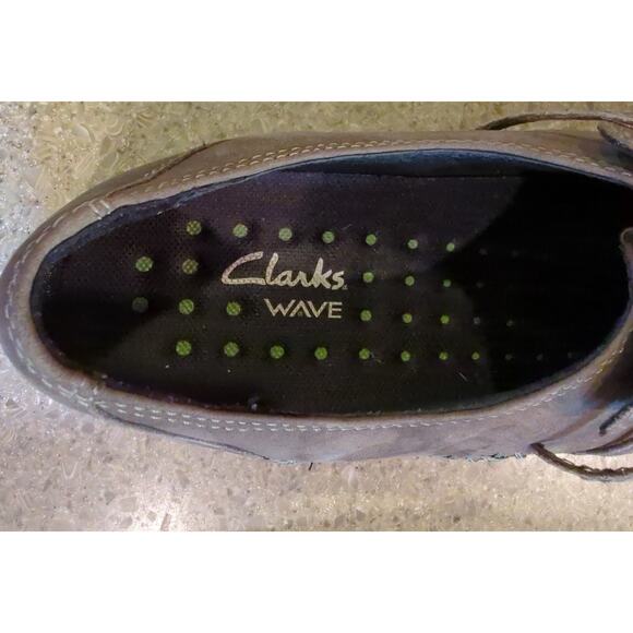 Clarks Wave Run Olive Green Slip-on Leather Loafer Women's Size 9.5 Narrow 87575 - Picture 7 of 8